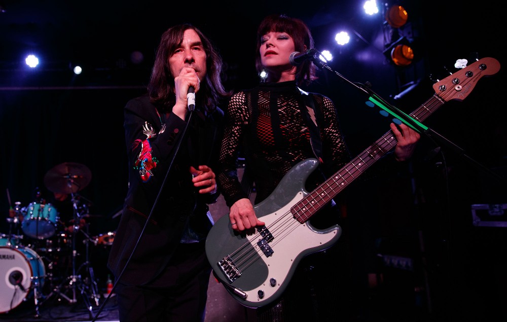 LONDON, ENGLAND - MAY 21: Bobby Gillespie and Simone Butler of Primal Scream perform onstage at Scala on May 21, 2019 in London, England. (Photo by Burak Cingi/Redferns)