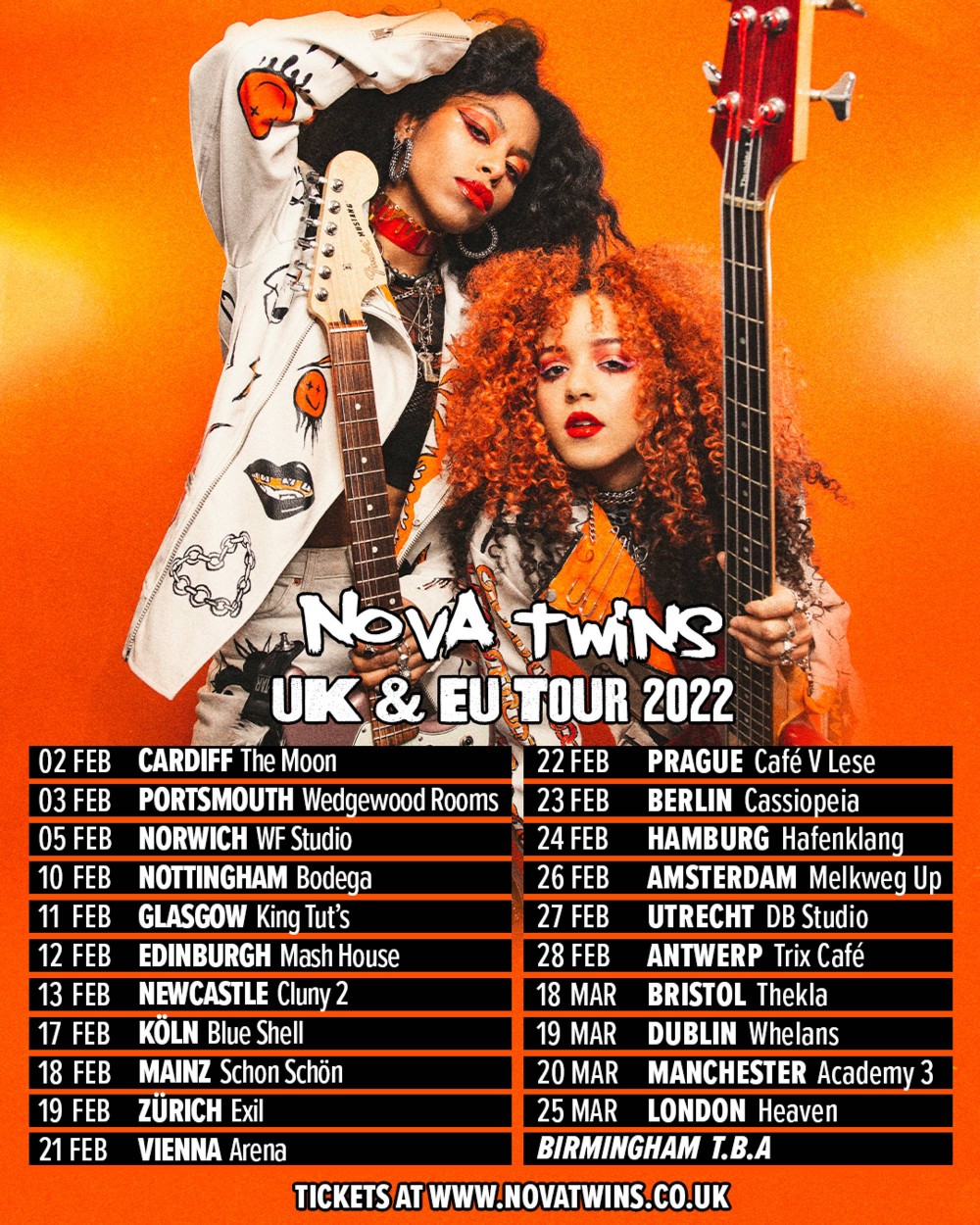 Nova Twins have announced details of a 2022 UK and European tour