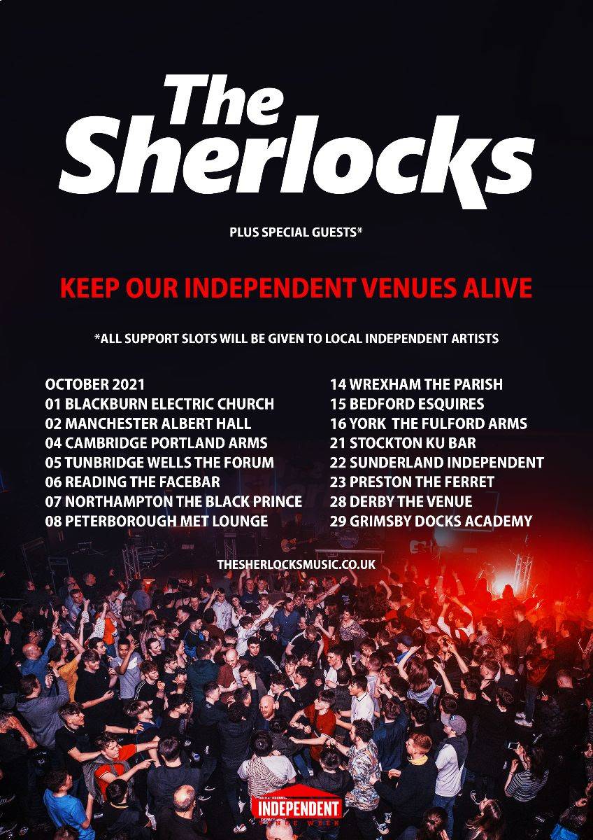 The Sherlocks UK tour, 2021