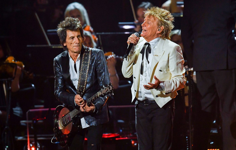 Ronnie Wood and Rod Stewart of The Faces.