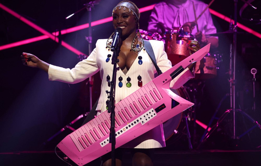 Laura Mvula onstage during the Hyundai Mercury Music Prize 2021 at the Eventim Apollo, Hammersmith on September 09, 2021 in London, England. (Photo by JMEnternational/Getty Images)