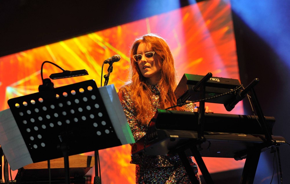 Hannah Peel & Tubular Brass perform on stage during Day 3 of the Womad Festival at Charlton Park on July 29, 2017 in Wiltshire, England. (Photo by C Brandon/Redferns)