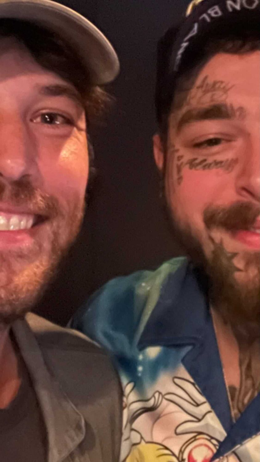 Post Malone Fleet Foxes Robin Pecknold selfie studio Kanye West