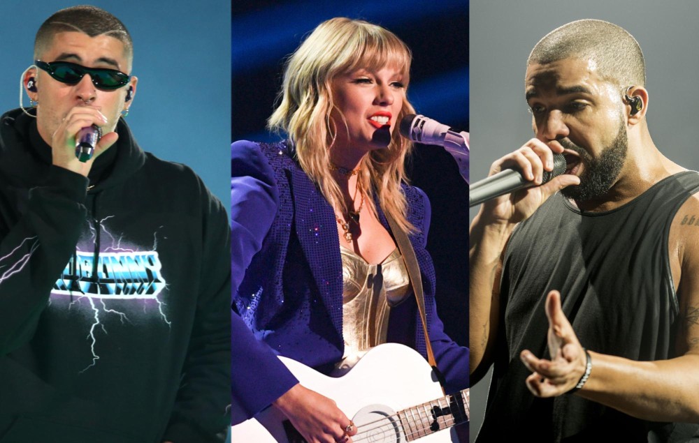 Bad Bunny; Taylor Swift; Drake