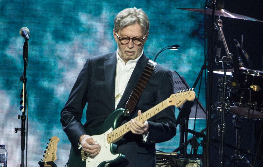 Eric Clapton performing live onstage in 2020