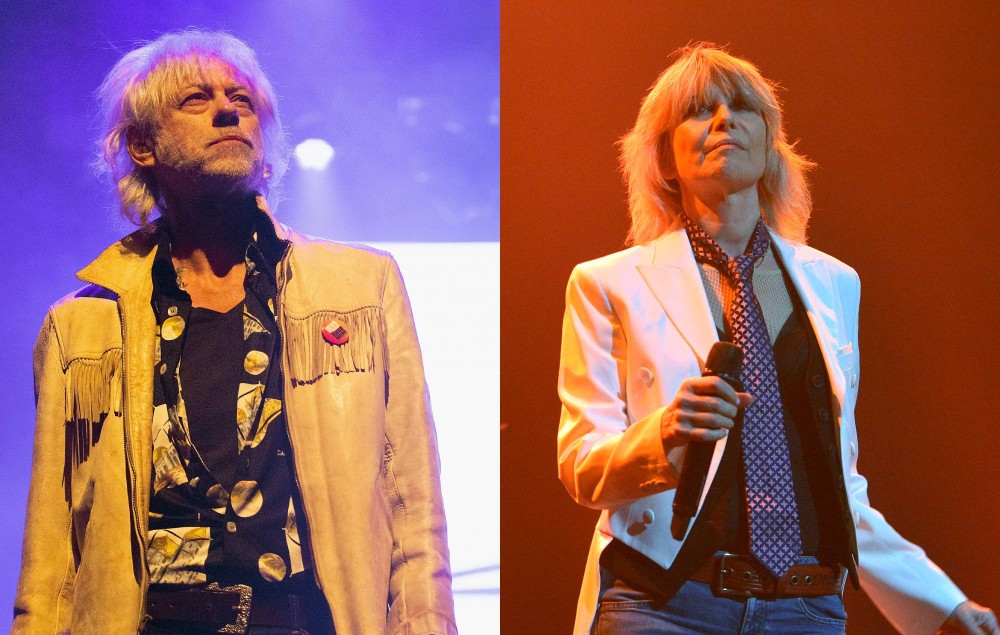 Bob Geldof and Chrissie Hynde