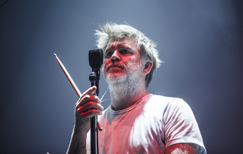 James Murphy performing live with LCD Soundsystem