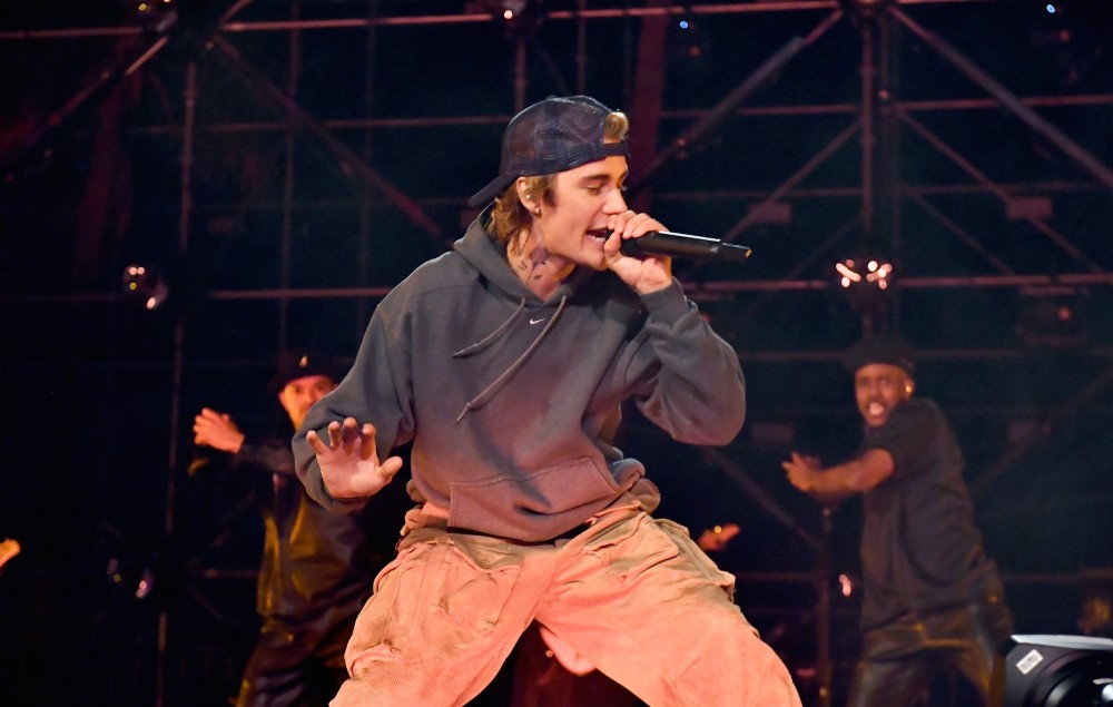 Justin Bieber performs at the Beverly Hilton