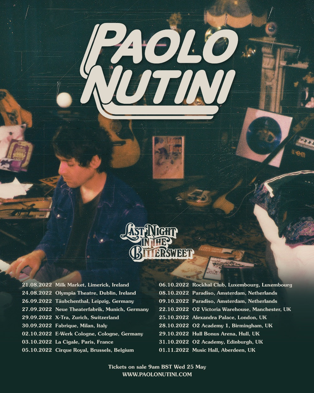 Paolo Nutini 2022 tour