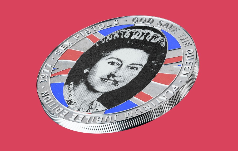 Sex Pistols' 'Pistol Mint Commemorative Coin' for the Queen's Platinum Jubilee