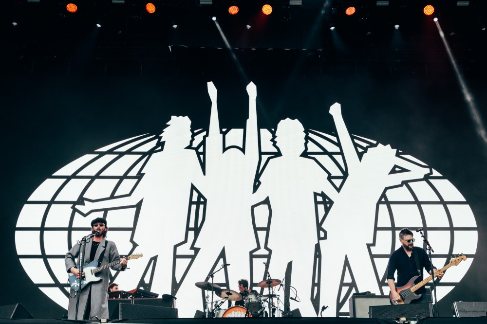 Supergrass live at Glastonbury 2022. Credit: Andy Ford for NME