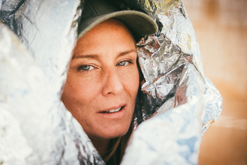 Roisin Murphy backstage at Glastonbury 2022. Credit: Parri Thomas for NME