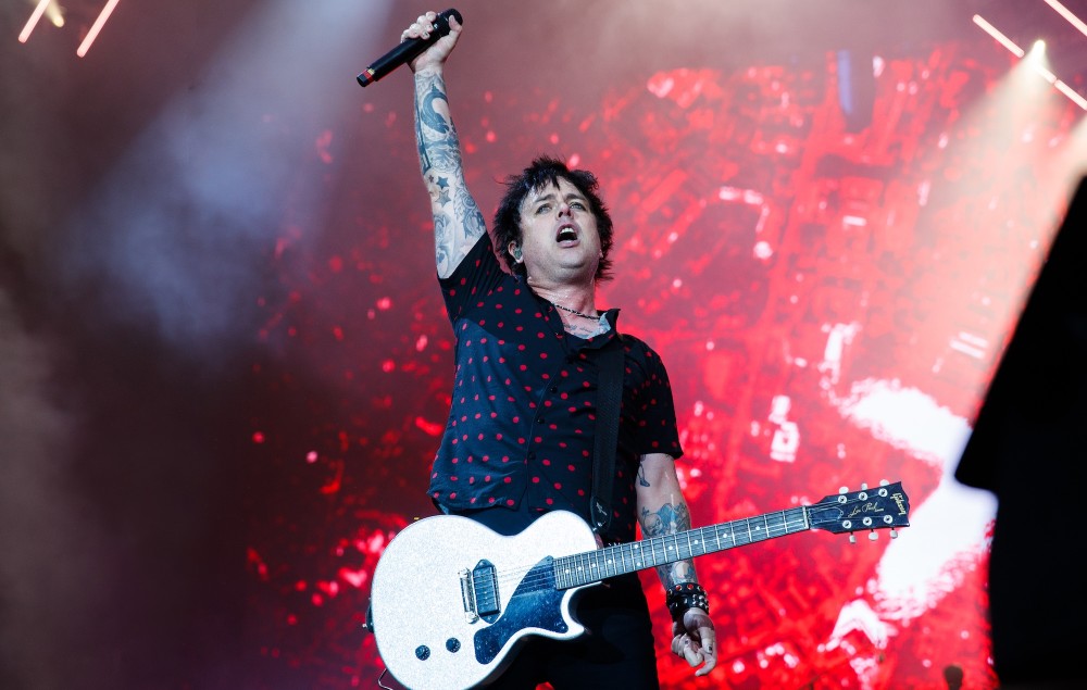 Green Day's Billie Joe Armstrong during the band's show at London Stadium on June 24