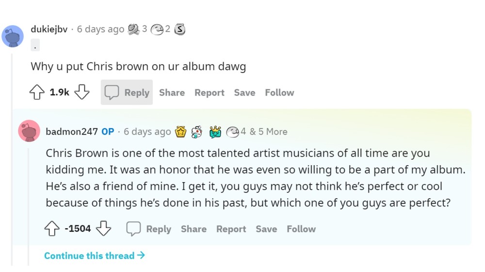 Joey Bada$$ responding to Chris Brown collaboration criticism