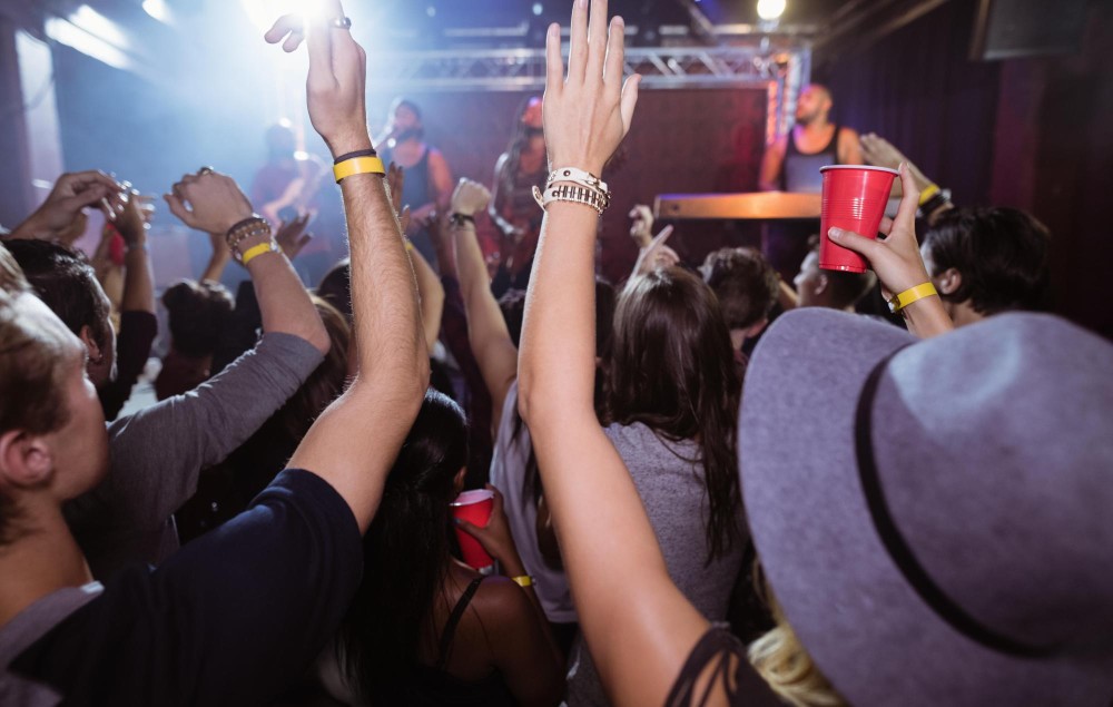 Stock photo of people in a nightclub