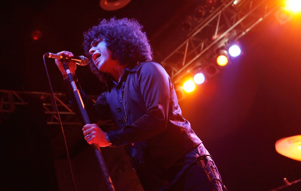 Cedric Bixler-Zavala of the band The Mars Volta performs live during a concert at the Huxleys on July 5, 2012 in Berlin, Germany