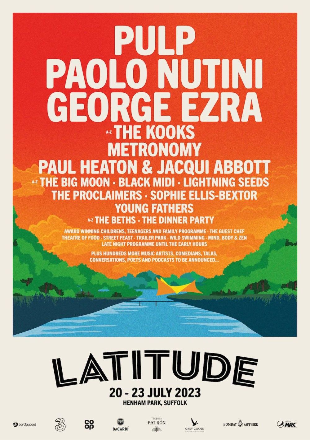 Latitude Festival 2023 line-up poster