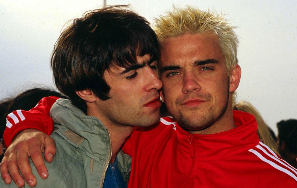 Liam Gallagher and Robbie Williams