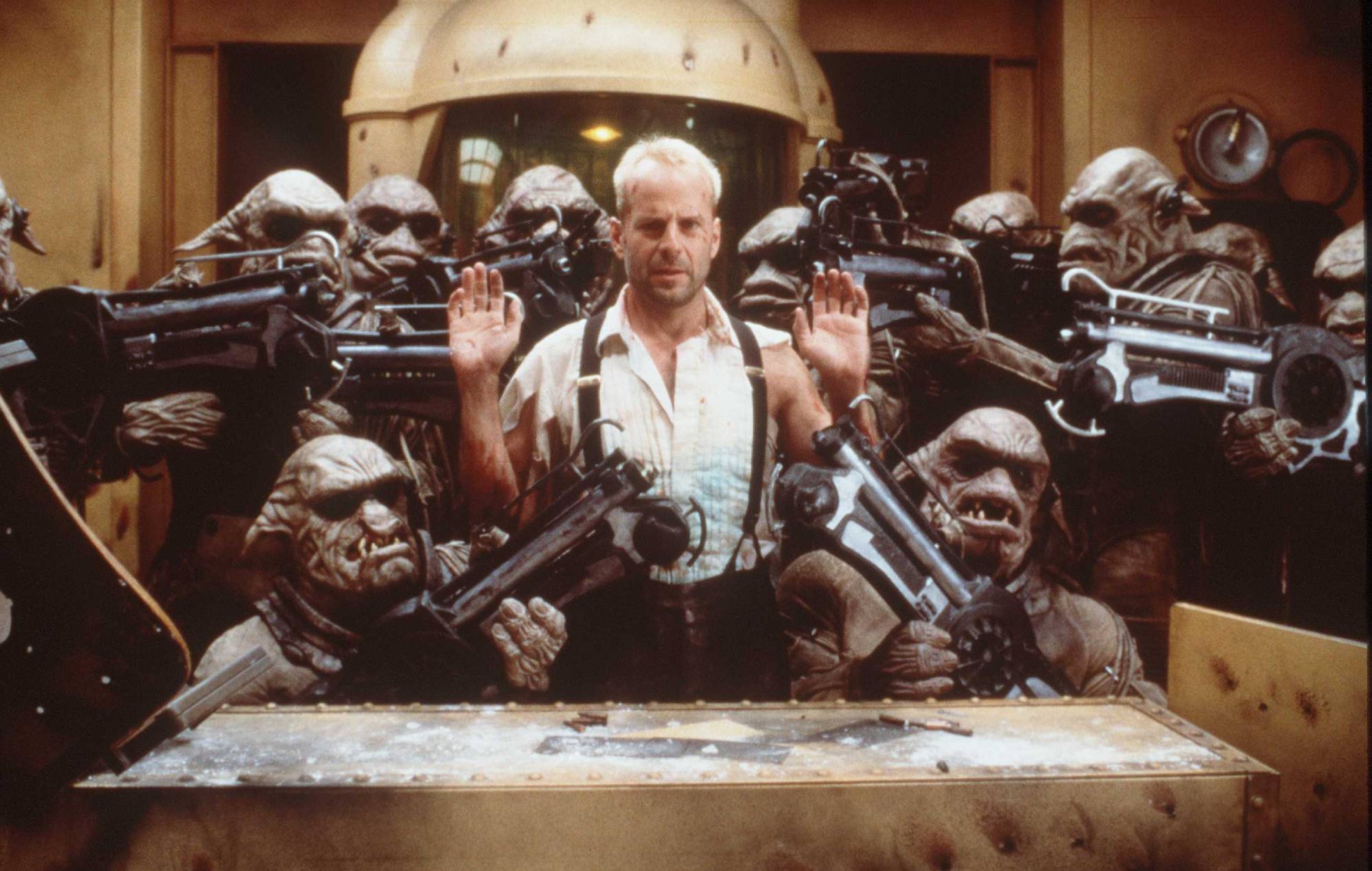 1997 Bruce Willis stars in the new movie The Fifth Element Credit: GETTY