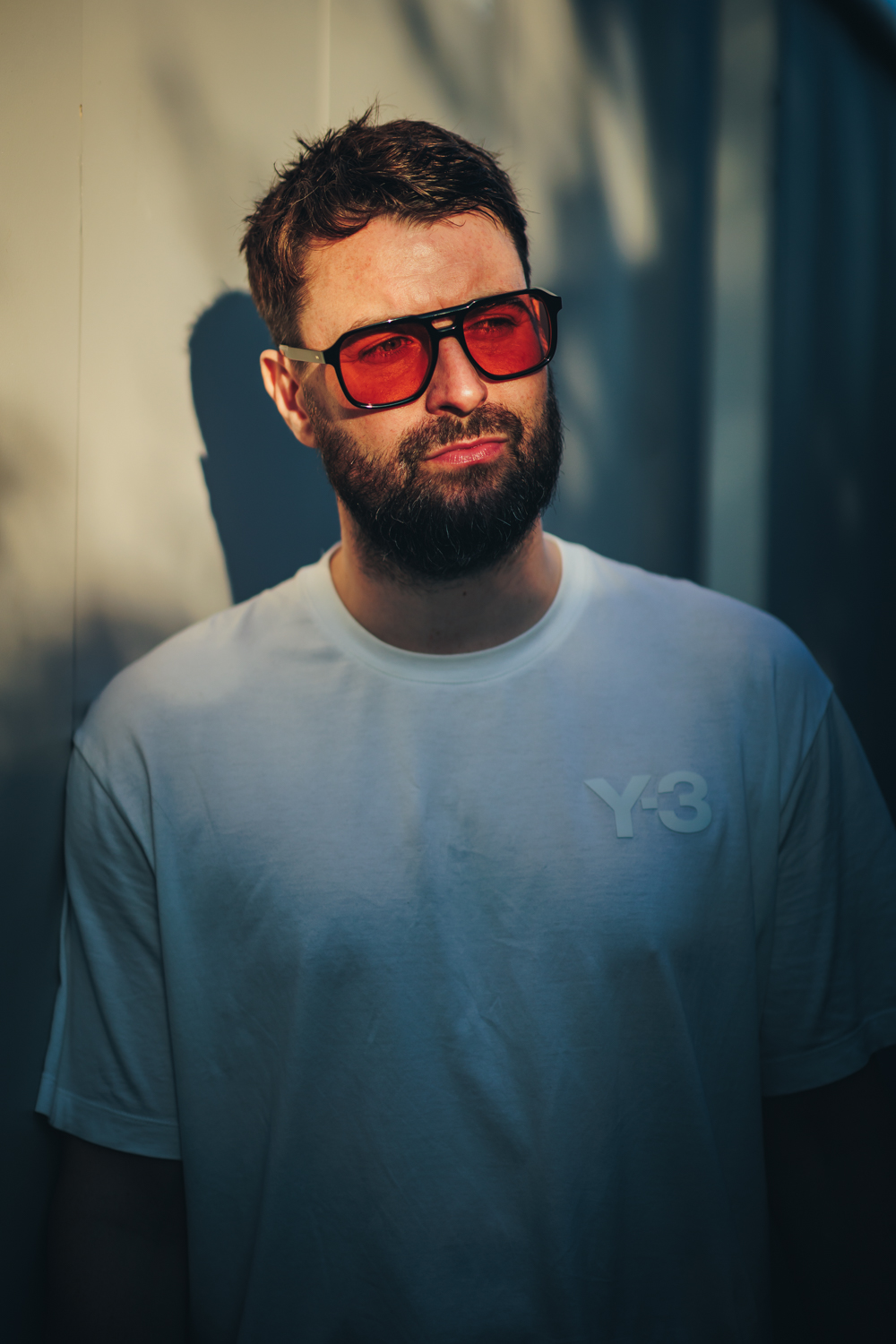 Courteeners' Liam Fray backstage at Glastonbury 2023. Credit: Andy Ford for NME