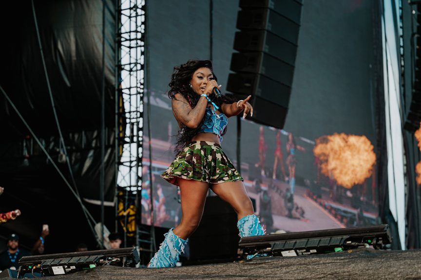 GloRilla with iCandy at Rolling Loud Miami 2023