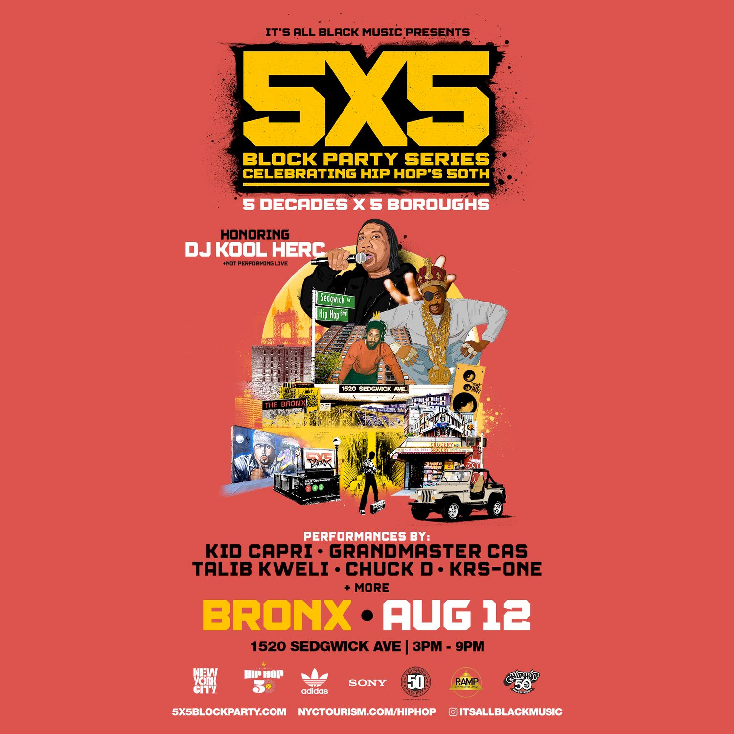 5x5 Block Party The Bronx August 12