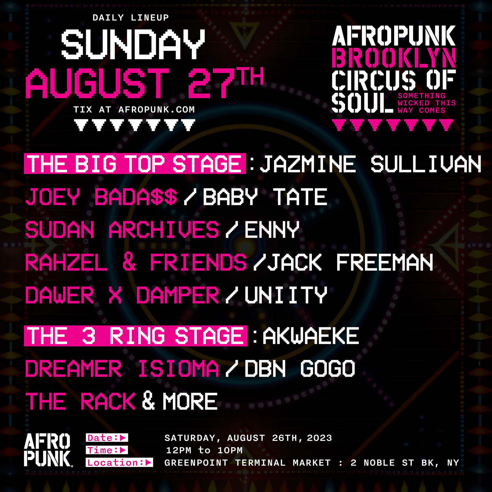 Afropunk 2023 Sunday