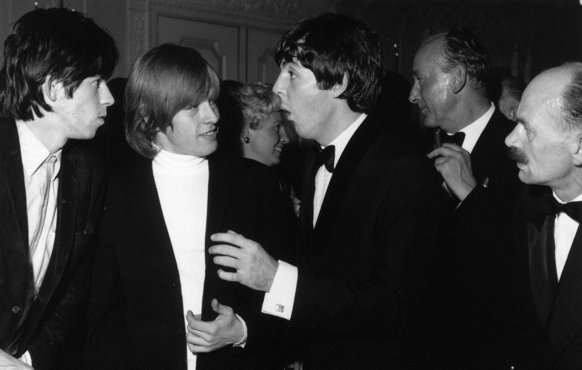 Keith Richards and Paul McCartney in the 1960s