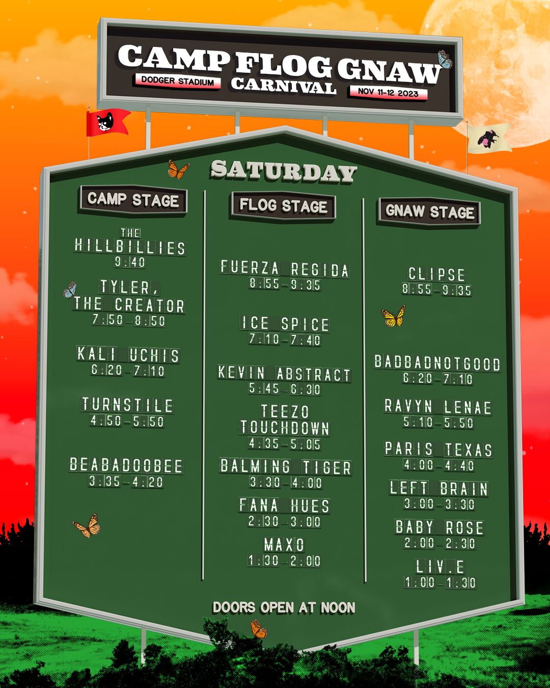 Camp Flog Gnaw 2023 Saturday