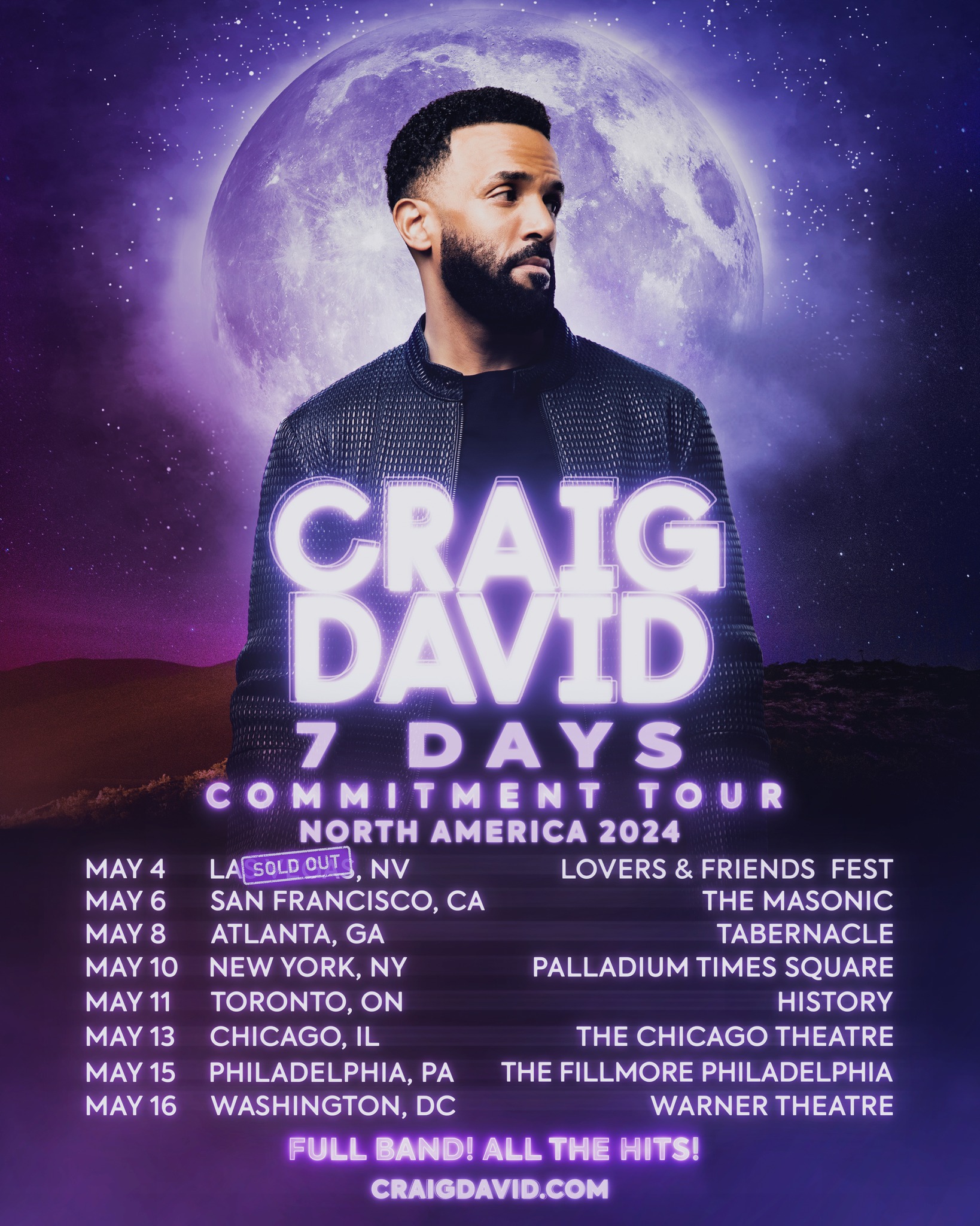 craig david tour