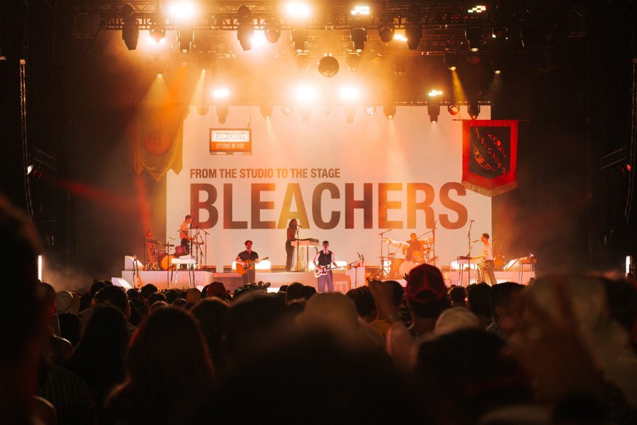 Bleachers at Coachella 2042