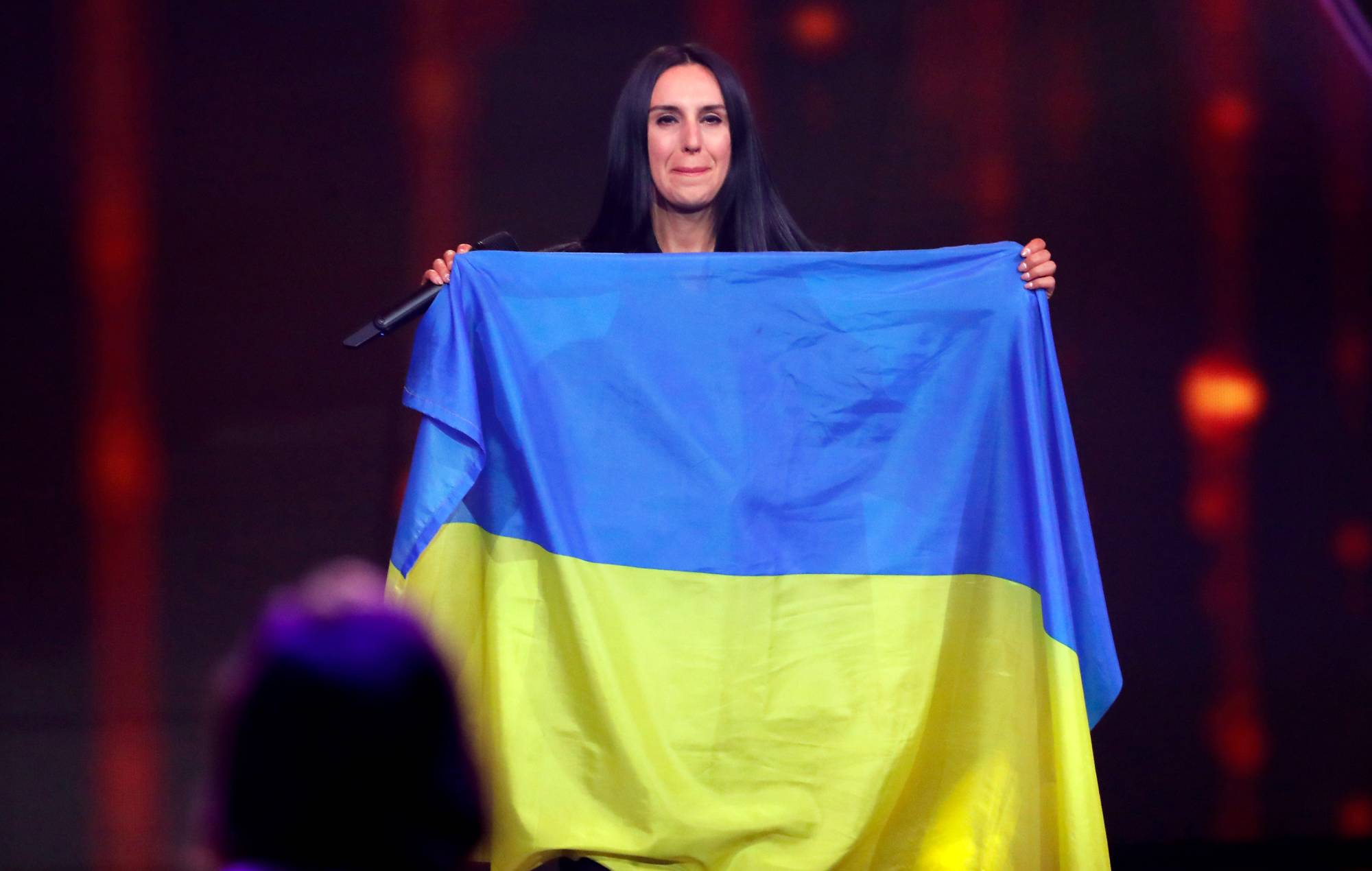 Jamala, Ukrainian singer and ESC 2016 winner who fled the war in her country, performs her winning song 