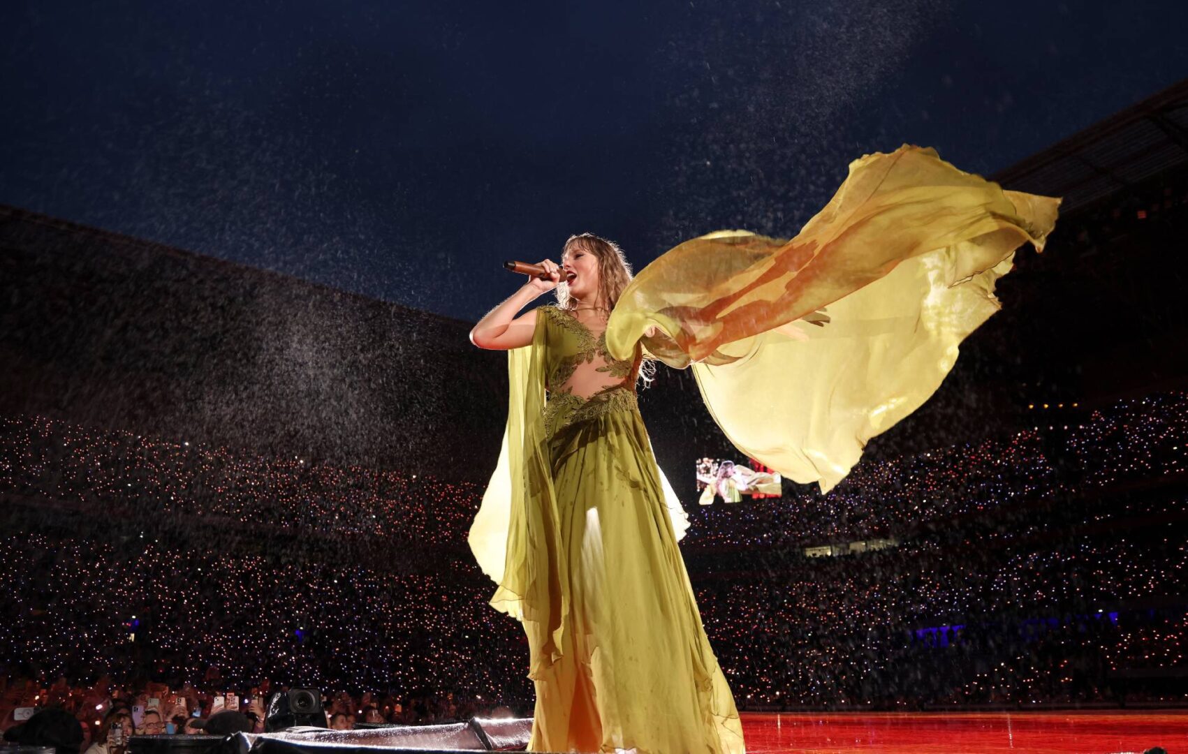 aylor Swift performs at Groupama Stadium on June 02, 2024 in Lyon, France. (Photo by John Shearer/TAS24/Getty Images for TAS Rights Management )