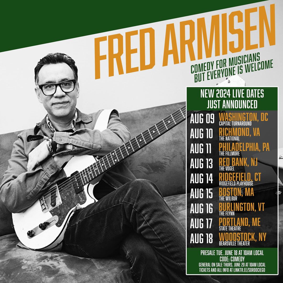 fred armisen - tour august 2024