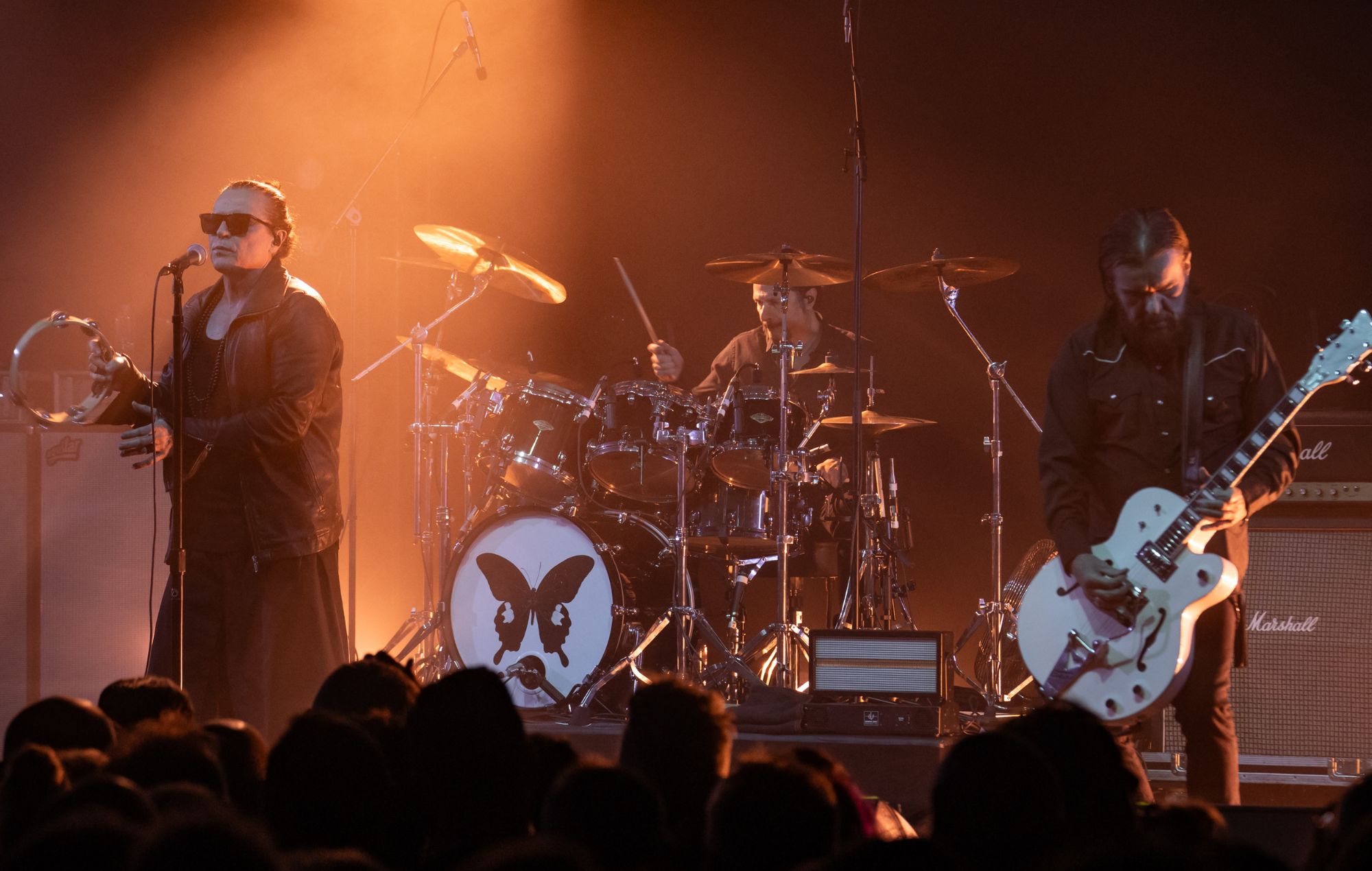 Ian Astbury and Billy Duffy of Death Cult perform at Electric Brixton in 2023.