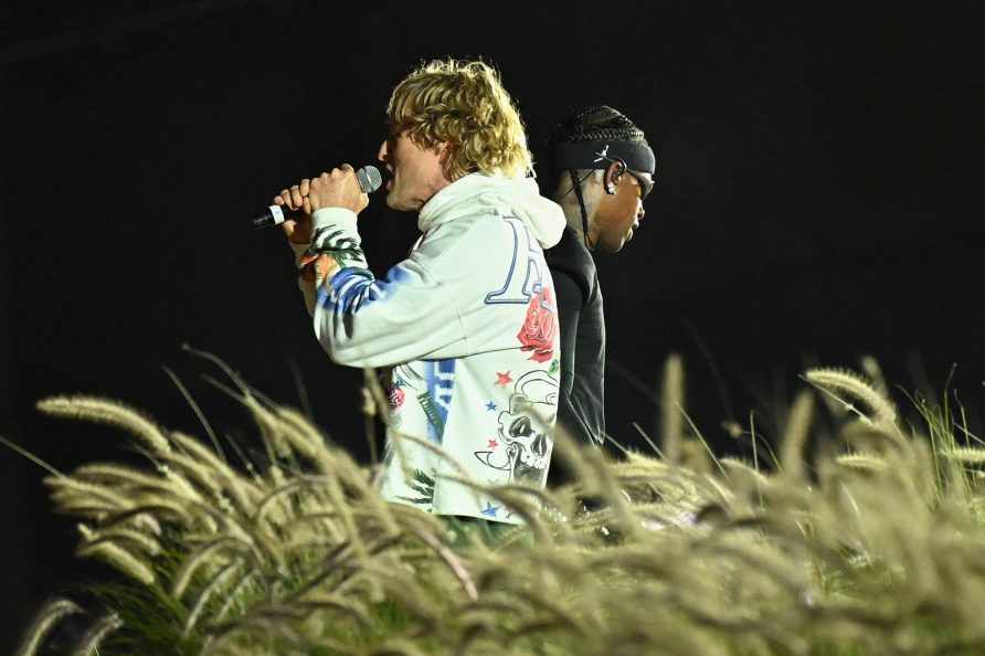 Travis Scott & Owen Wilson at Rolling Loud Miami 2024