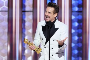 Colin Farrell Anthology Series or a Motion Picture Made for Television, Wins Best Performance by a Male Actor in a Limited Series during the 82nd Annual Golden Globes held at The Beverly Hilton on January 05, 2025 in Beverly Hills, California.