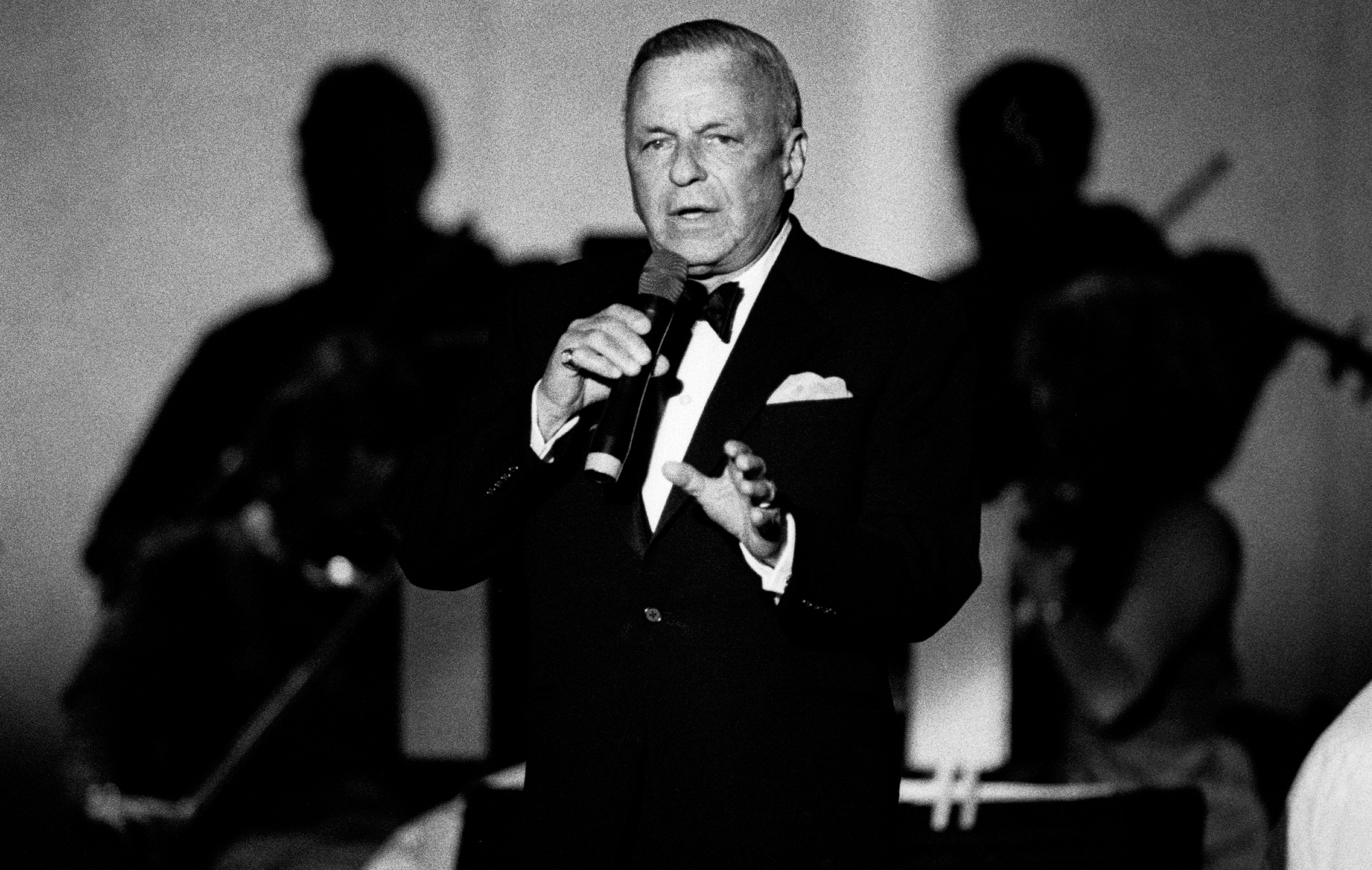 Frank Sinatra performs in Atlanta in 1991. CREDIT: Rick Diamond via Getty Images
