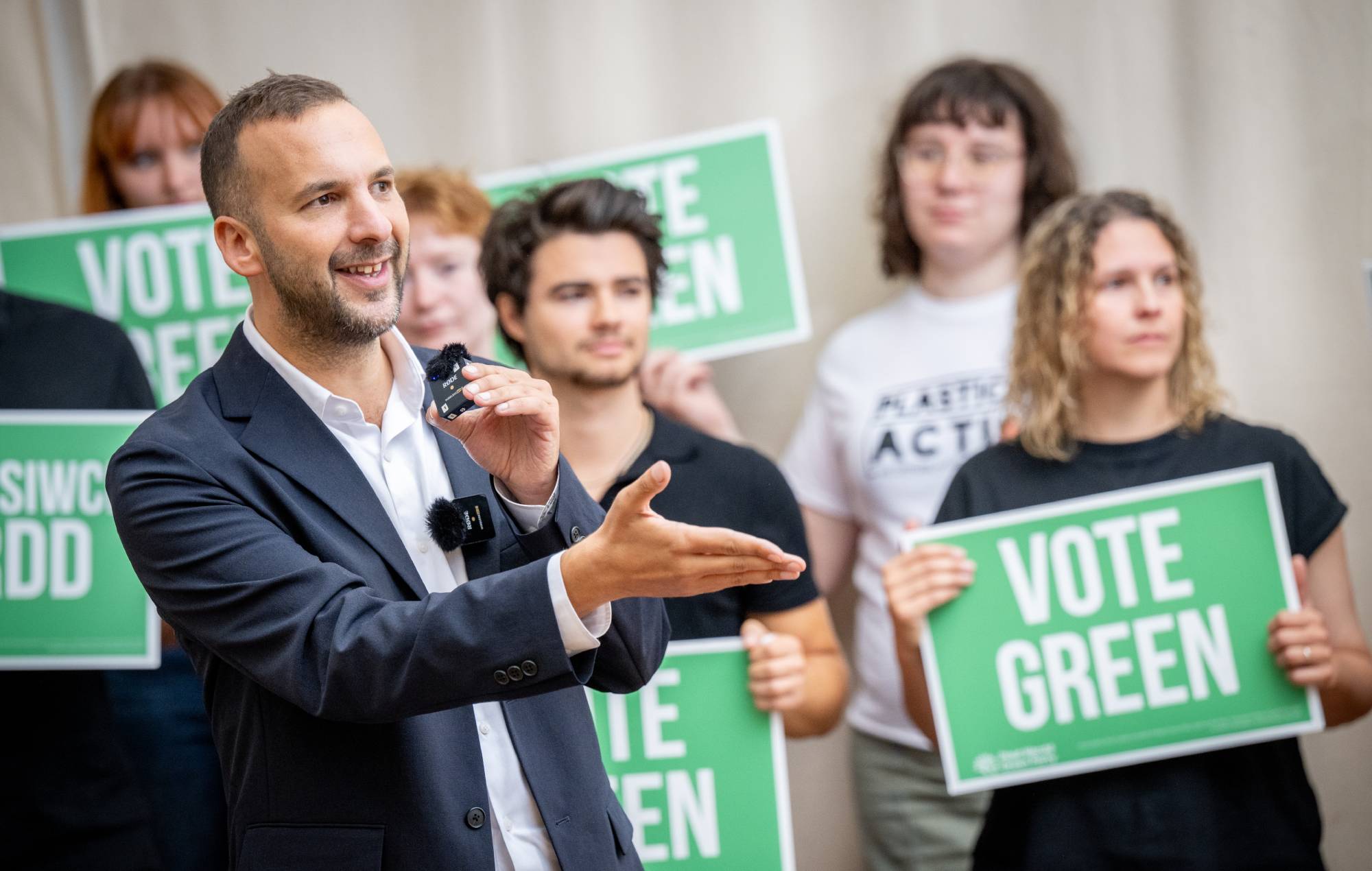 Green Party leader Zack Polanski. Credit: Press/supplied/Rob Norman