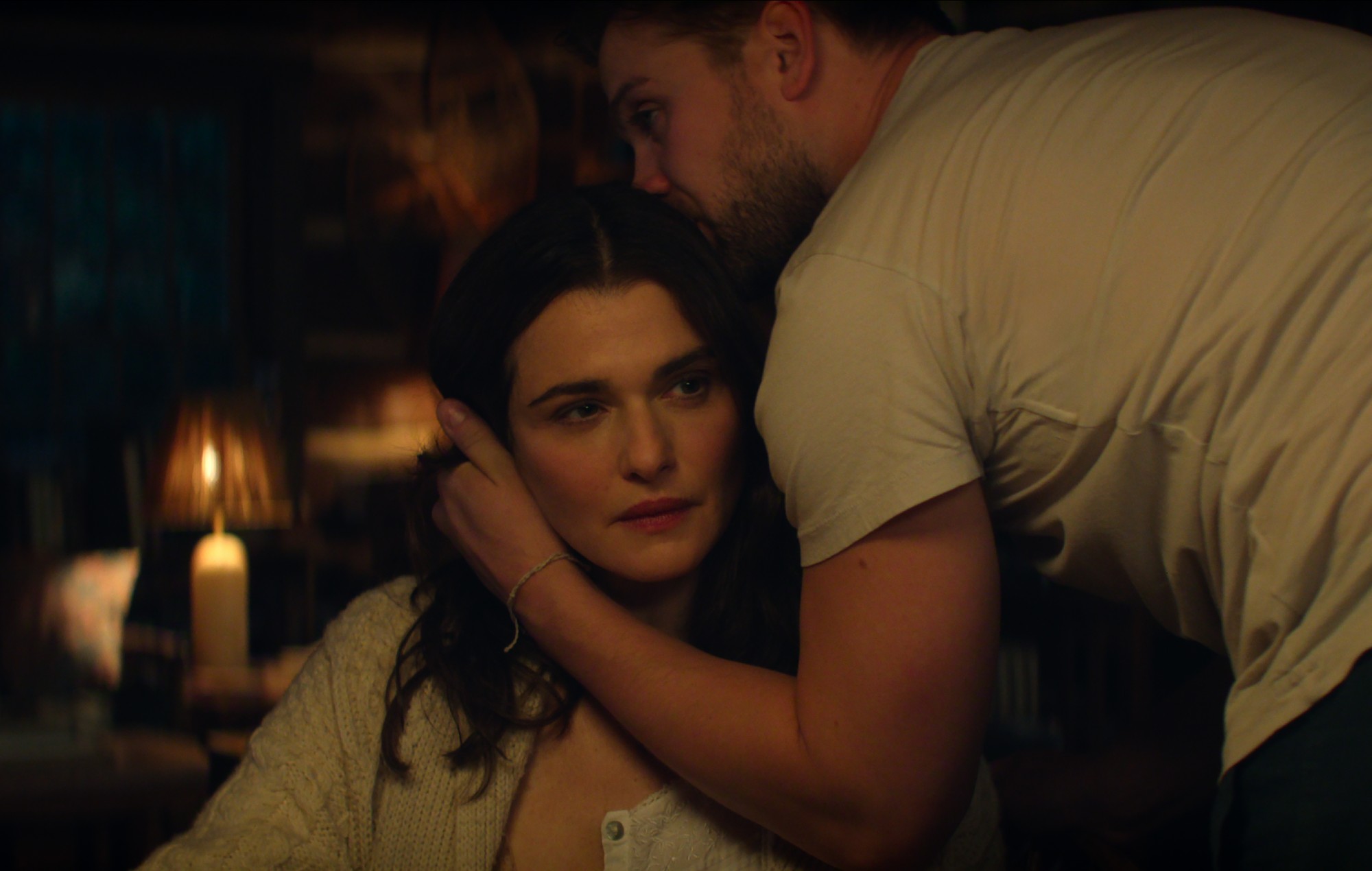 Rachel Weisz and Leo Woodall in 'Vladimir'.